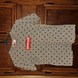 emerpuS Red and Gray Short Sleeve Tee